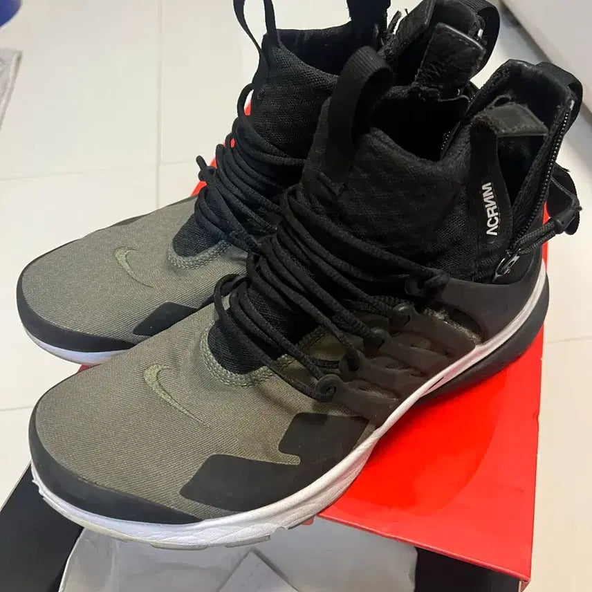 [BUNJANG] Nike Acronym Presto Olive XS / [XS] 나이키 아크로님 프레스토 올리브