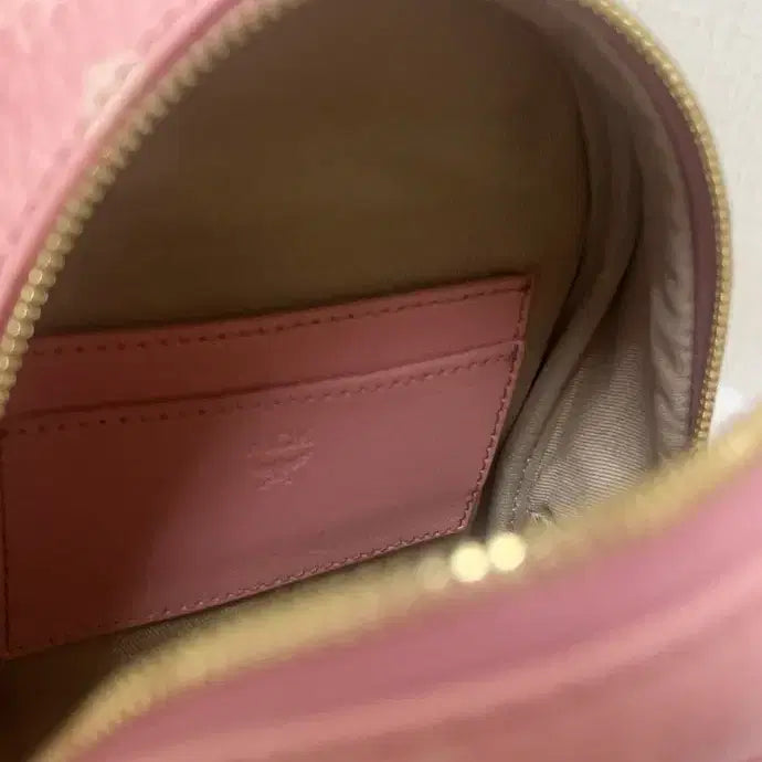 [BUNJANG] MCM Visetos Powder Pink Limited Edition Mini Backpack / 정품 mcm 엠씨엠 비세토스 파우더 핑크 한정판 미니 백팩