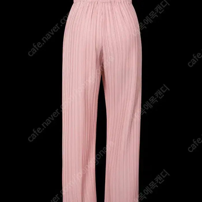 [BUNJANG] THY Seoul Pink Pleated Straight Pants / THY 띠서울 핑크 플리츠 일자 팬츠