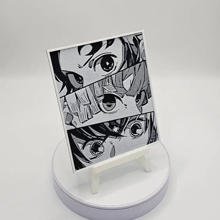 [BUNJANG] Demon Slayer Character Eye Art Board / [3D 메모리 아트] 귀멸의 칼날 캐릭터 눈망울 장식품