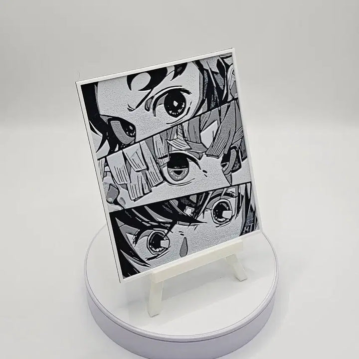 [BUNJANG] Demon Slayer Character Eye Art Board / [3D 메모리 아트] 귀멸의 칼날 캐릭터 눈망울 장식품