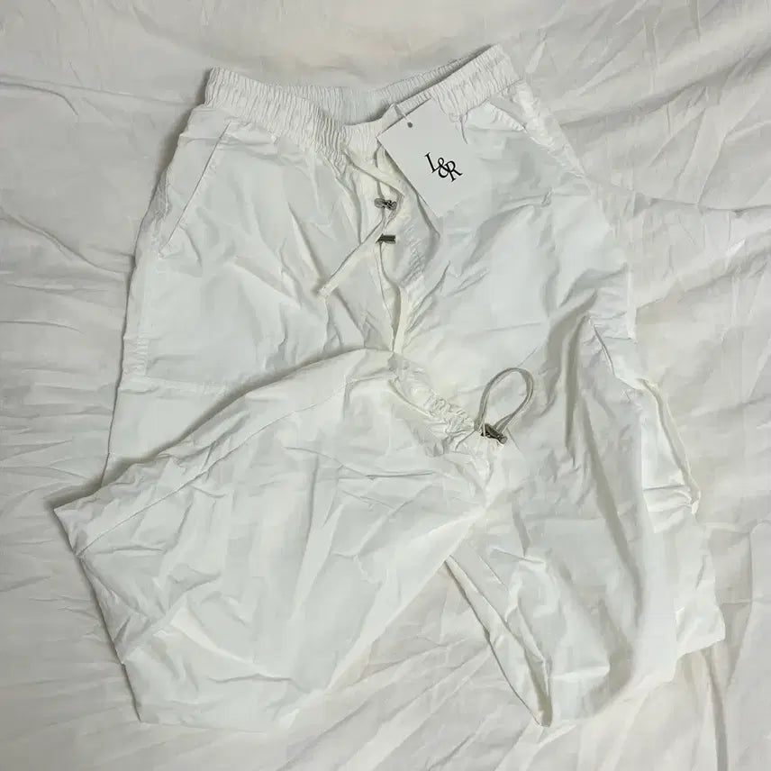 [BUNJANG] Rosirow White String Jogger Pants / (택ㅇ 원가5) 로시로우 화이트 스트링 조거팬츠