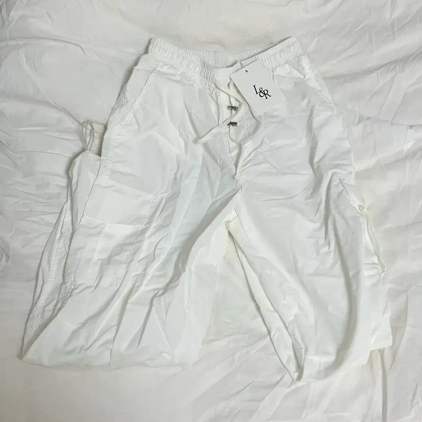 [BUNJANG] Rosirow White String Jogger Pants / (택ㅇ 원가5) 로시로우 화이트 스트링 조거팬츠