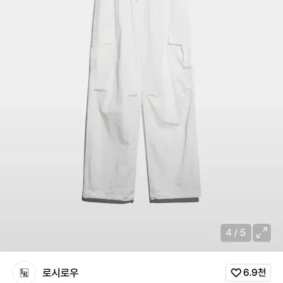 [BUNJANG] Rosirow White String Jogger Pants / (택ㅇ 원가5) 로시로우 화이트 스트링 조거팬츠