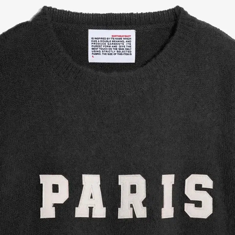 [BUNJANG] BIRTHDAYSUIT 파리스 PARIS 블랙 니트 스웨터 / BIRTHDAYSUIT 파리스 PARIS 블랙 니트 스웨터