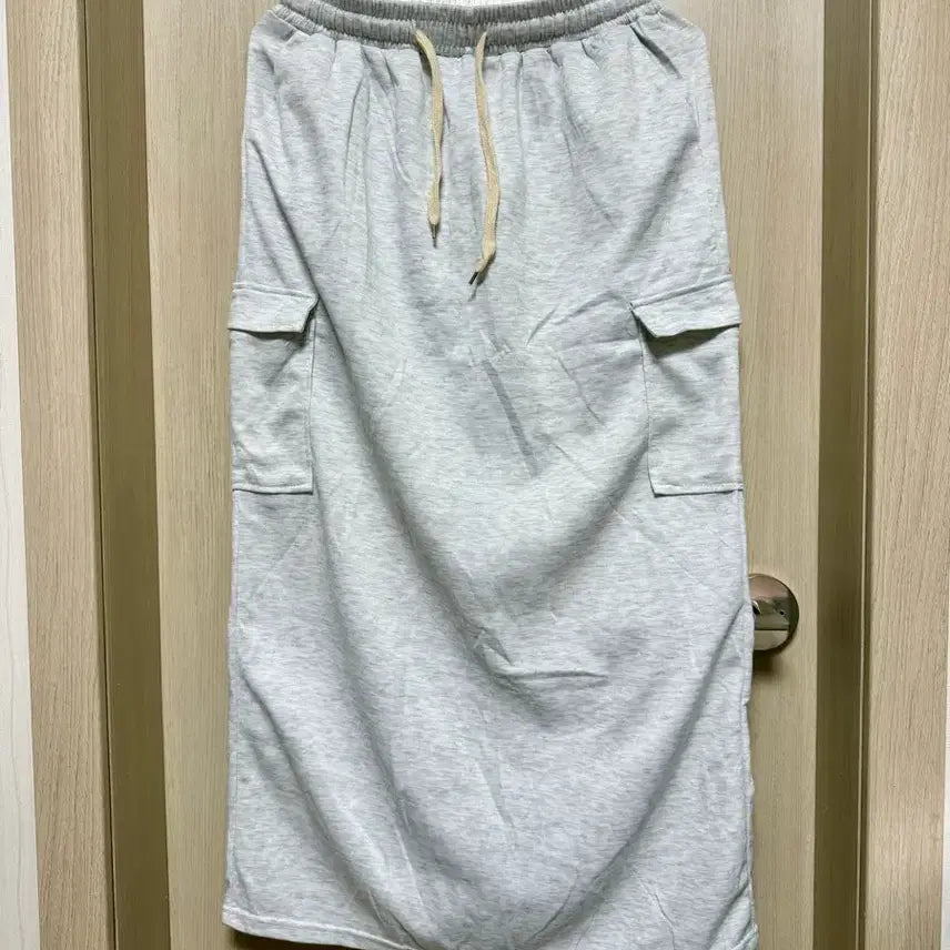 [BUNJANG] Melange Gray Cargo Skirt / 멜란지 그레이 카고 스커트