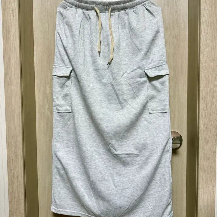 [BUNJANG] Melange Gray Cargo Skirt / 멜란지 그레이 카고 스커트