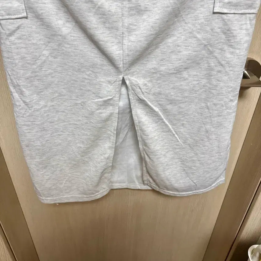 [BUNJANG] Melange Gray Cargo Skirt / 멜란지 그레이 카고 스커트
