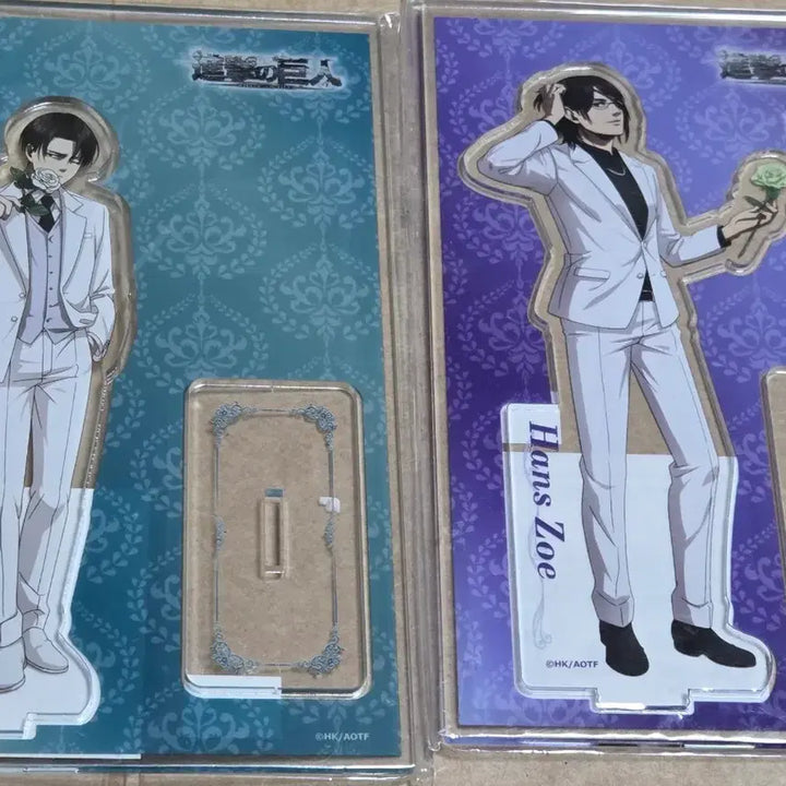 [BUNJANG] Attack on Titan Levi Hanji Acrylic Stand / 진격거 진격의 거인 리바이 한지 가라오케 흰정장 아크릴 스탠드
