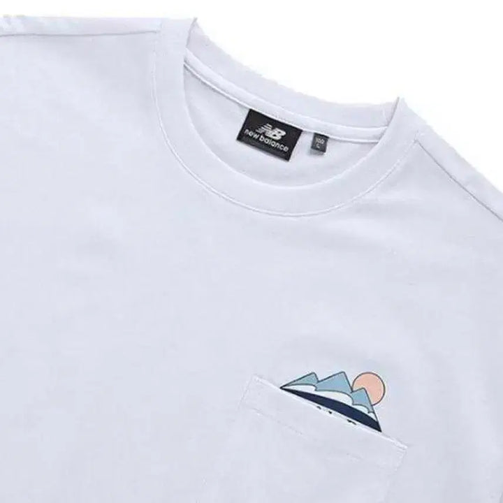 [BUNJANG] New Balance Pocket T-shirt White XL / 뉴발란스 포켓 반팔티 화이트 XL 새상품
