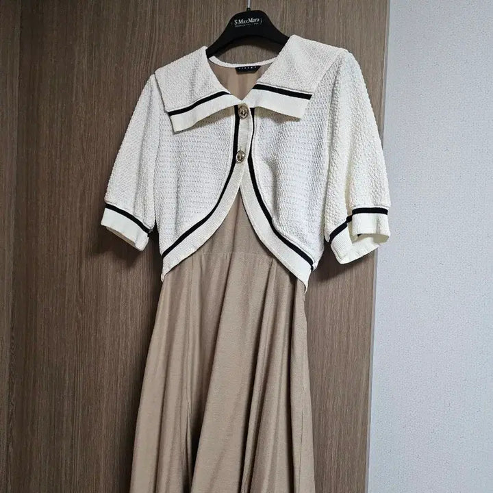 [BUNJANG] Sisley Layered Cardigan Dress / ㅣ시슬리 가디건 레이어드 원피스ㅣ