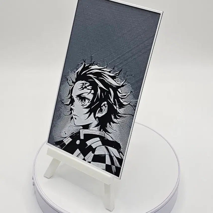 [BUNJANG] Demon Slayer Tanjiro Black and White Portrait Frame / [3D 메모리 아트] 귀멸의 칼날 탄지로 장식품