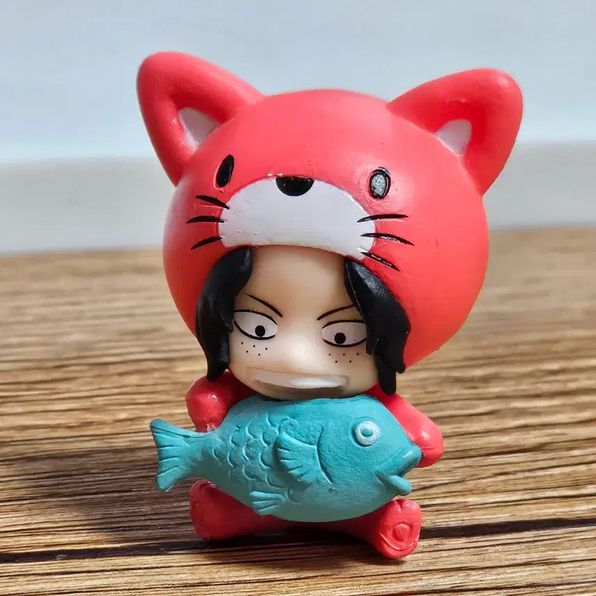 [BUNJANG] One Piece Nyang Piece Ace Figure / 원피스 피규어 냥피스 에이스