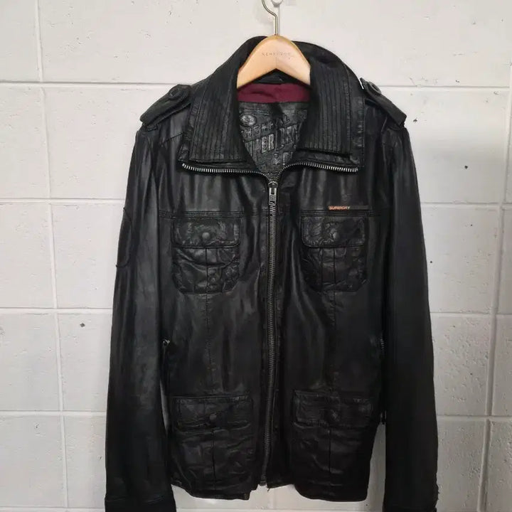 [BUNJANG] Superdry Beckham Leather Jacket / M/100) Superdry 슈퍼드라이 베컴 레더자켓 팝니다