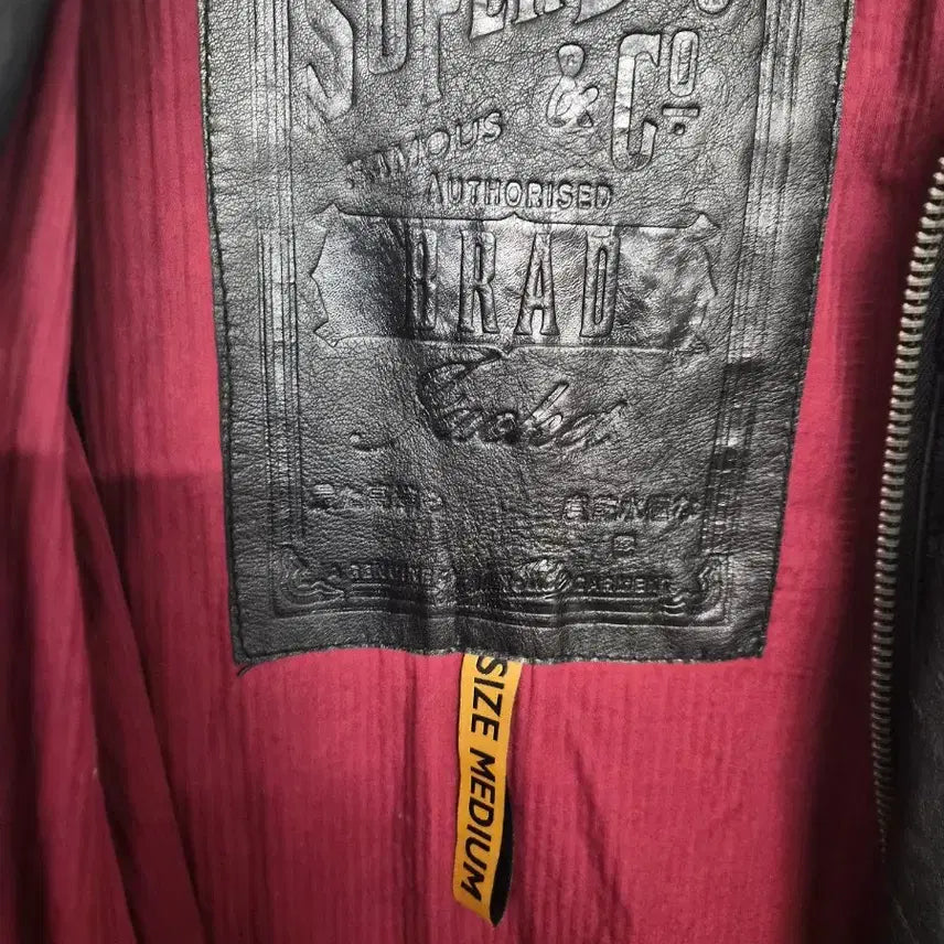 [BUNJANG] Superdry Beckham Leather Jacket / M/100) Superdry 슈퍼드라이 베컴 레더자켓 팝니다
