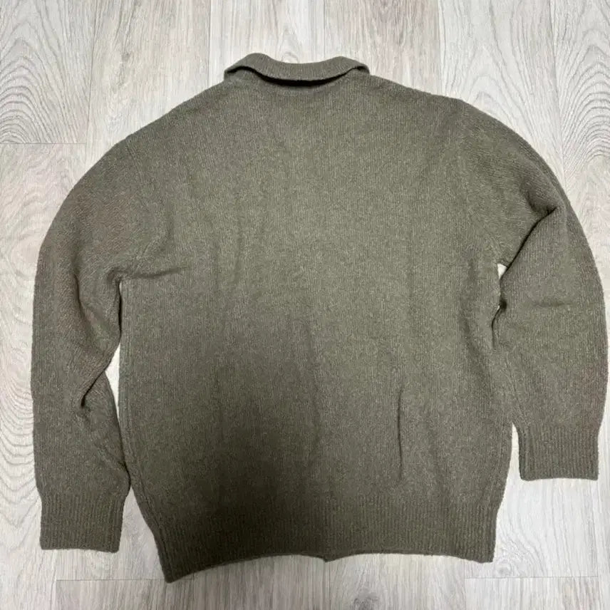 [BUNJANG] Brown Yard Olive Cardigan / 브라운야드 카라 가디건 올리브 4사이즈