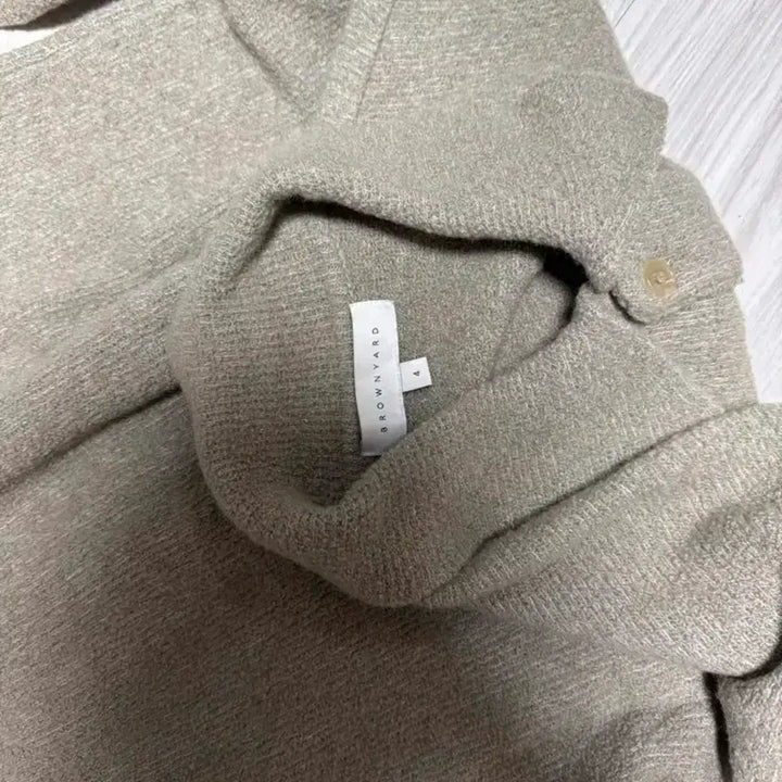 [BUNJANG] Brown Yard Olive Cardigan / 브라운야드 카라 가디건 올리브 4사이즈