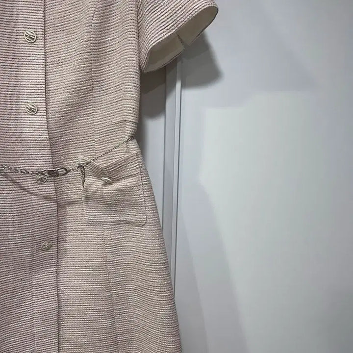 [BUNJANG] Zooc Belted Tweed Midi Dress / zooc 주크 벨티드 트위드 원피스 (허리벨트 포함)