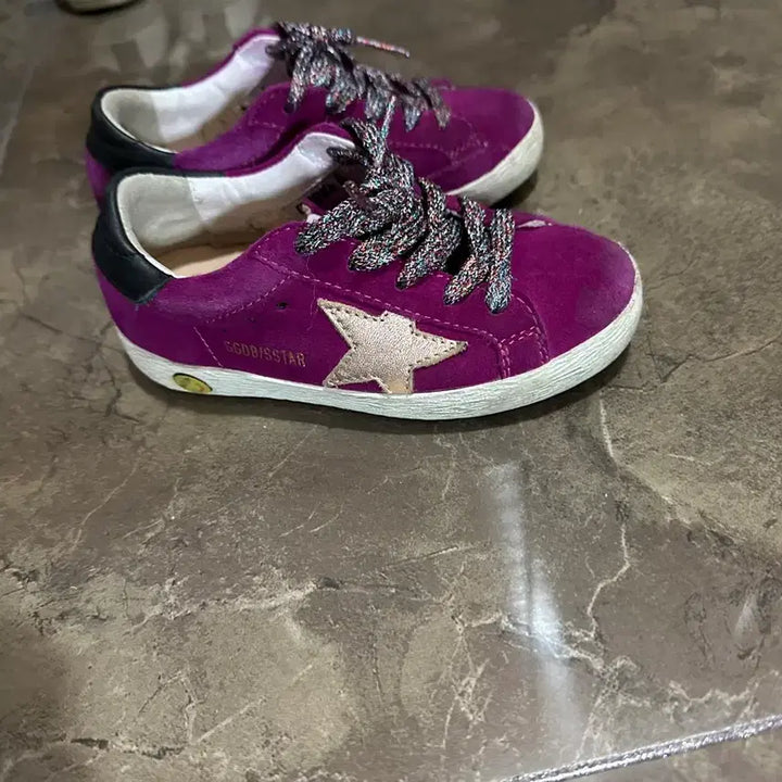 [BUNJANG] Golden Goose Purple Suede Sneakers / 골든구스 보라색 스웨이드 운동화 정품 판매 25사이즈