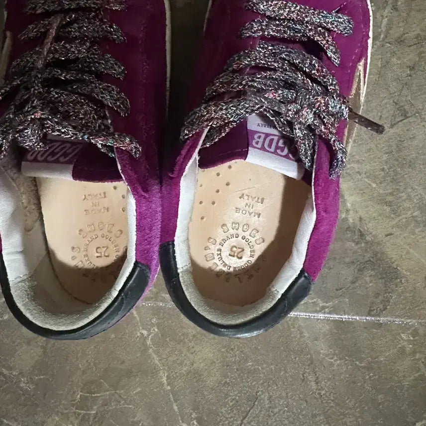 [BUNJANG] Golden Goose Purple Suede Sneakers / 골든구스 보라색 스웨이드 운동화 정품 판매 25사이즈