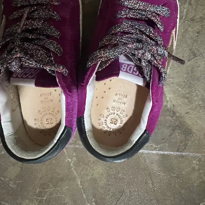[BUNJANG] Golden Goose Purple Suede Sneakers / 골든구스 보라색 스웨이드 운동화 정품 판매 25사이즈