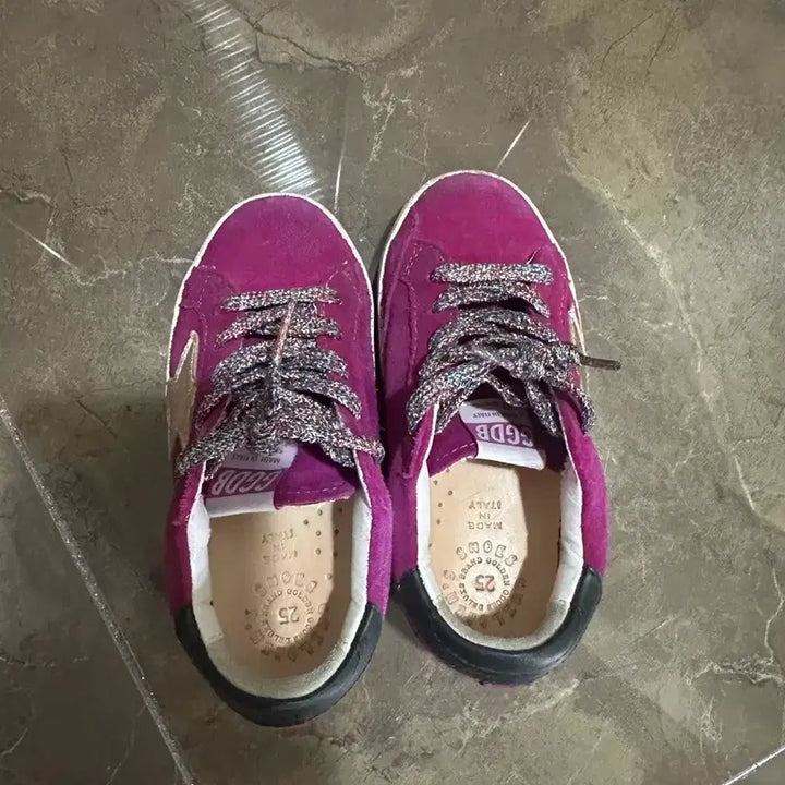 [BUNJANG] Golden Goose Purple Suede Sneakers / 골든구스 보라색 스웨이드 운동화 정품 판매 25사이즈