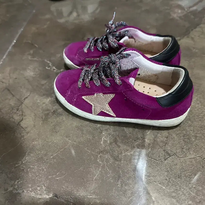 [BUNJANG] Golden Goose Purple Suede Sneakers / 골든구스 보라색 스웨이드 운동화 정품 판매 25사이즈