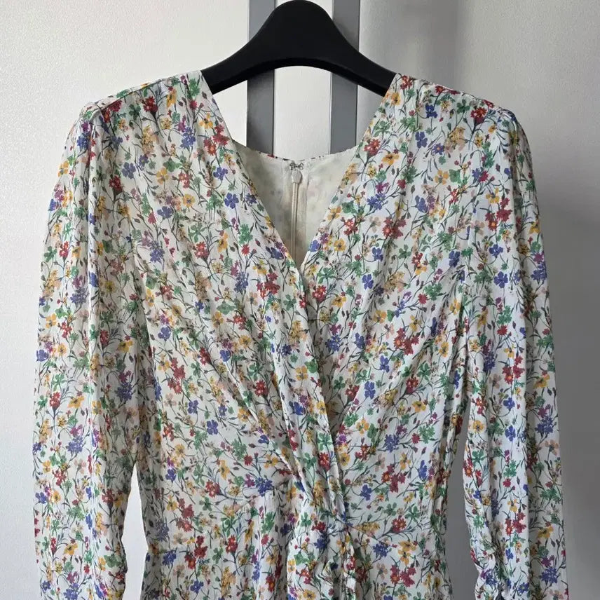 [BUNJANG] Sisley Floral Pattern Chiffon Dress / 가격내림!) 시슬리 플라워 패턴 쉬폰 원피스-55(새상급)