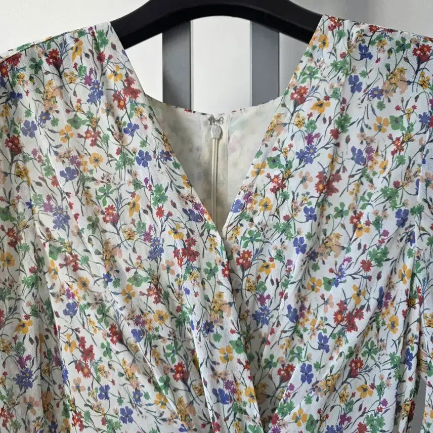 [BUNJANG] Sisley Floral Pattern Chiffon Dress / 가격내림!) 시슬리 플라워 패턴 쉬폰 원피스-55(새상급)