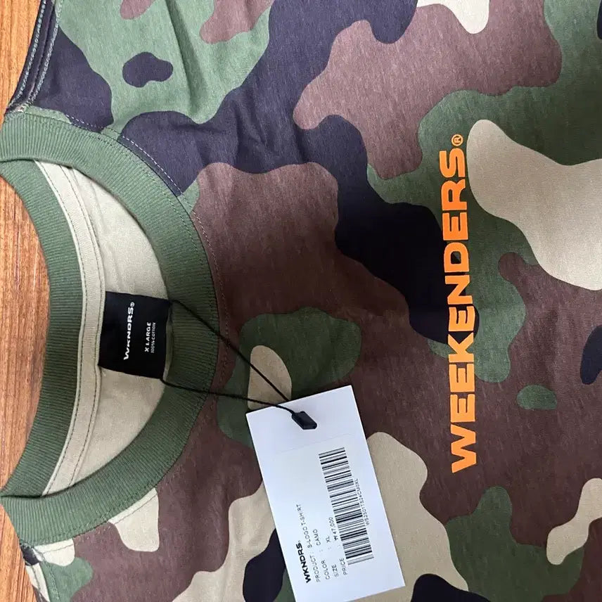 [BUNJANG] WECANDERS Camo Half Sleeve T-Shirt XL / 새상품)위캔더스 카모 반팔 xl