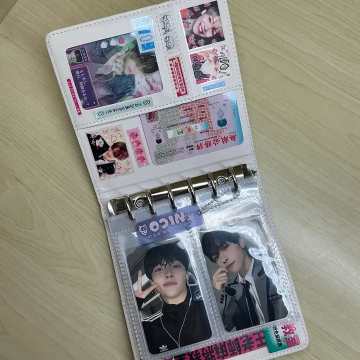[BUNJANG] Macaron A7 White Binder + 20 Sheets / 마카롱 바인더 a7 화이트 + 속지 20장