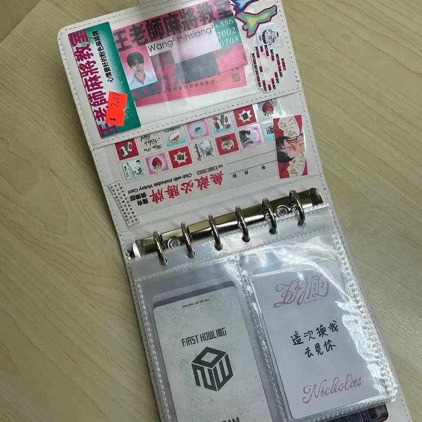 [BUNJANG] Macaron A7 White Binder + 20 Sheets / 마카롱 바인더 a7 화이트 + 속지 20장