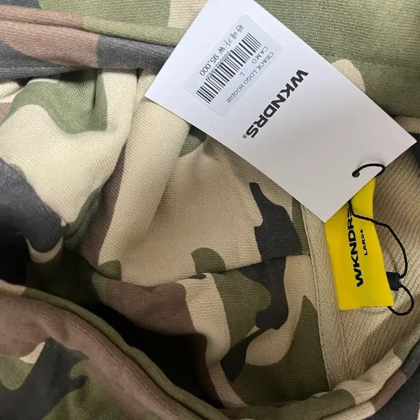 [BUNJANG] Wecandr. Camo Hoodie L / 새상품)위캔더스 카모 후드티 L