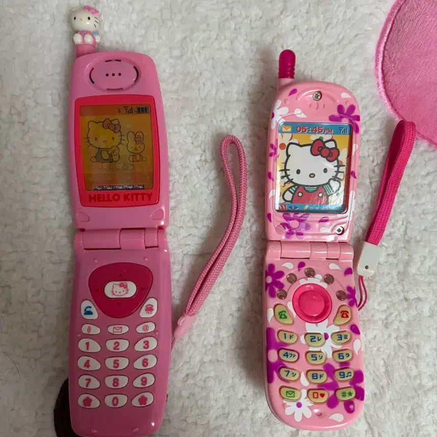 [BUNJANG] Sanrio Hello Kitty Vintage Phone Toy / 고전 산라오 헬로키티 고전키티 키티폰 작동폰 모형본 완구폰 고전완구