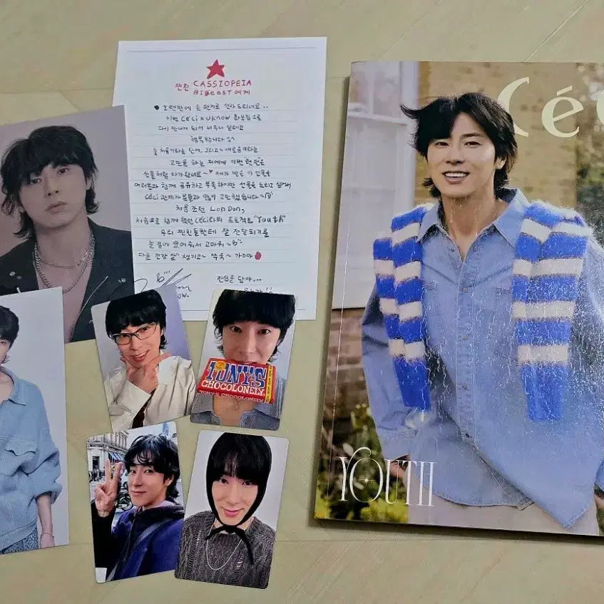 [SOLD OUT] 동방신기 유노윤호 쎄시 포카 4장+잡지+엽서 일괄