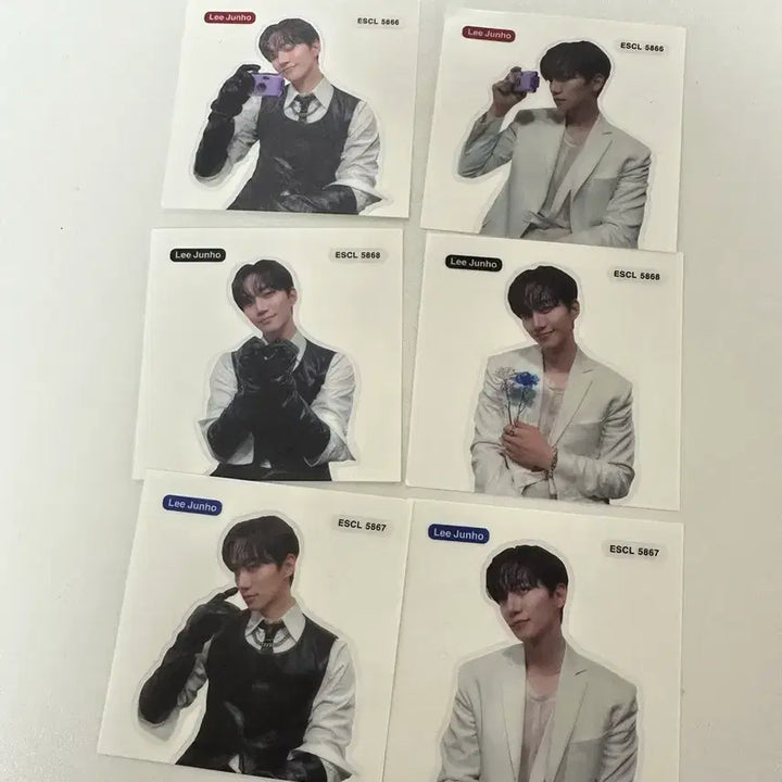 [BUNJANG] Lee Junho Can-Ya Sticker Bundle Set / 이준호 캔이아 띠부실 6개 일괄 양도합니다