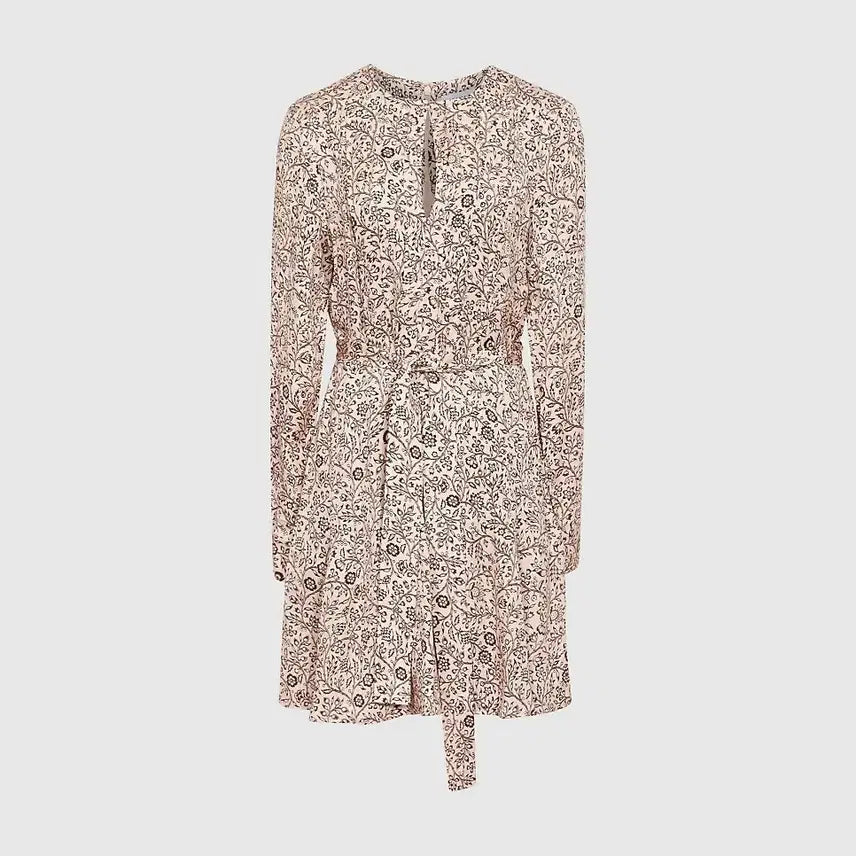 [BUNJANG] Reiss Floral Belted Dress / 리스 글로시 플로럴 벨티드 원피스 (신민아 착용)