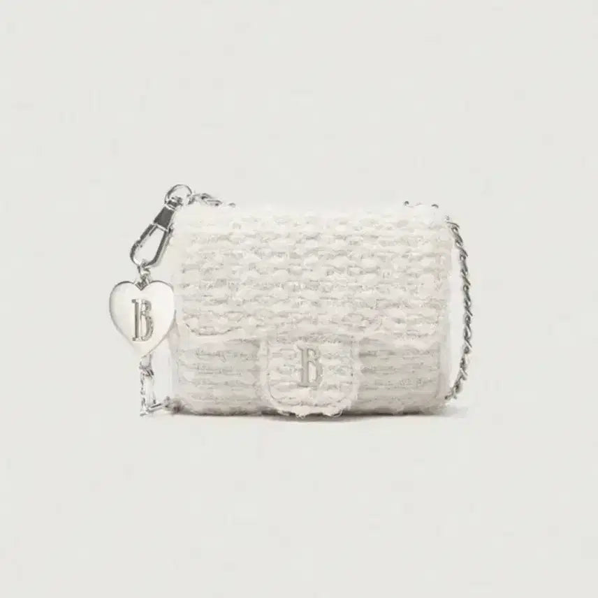 [BUNJANG] The Barnet Tweed Chain Mini Belt Bag Ivory / 더바넷 트위드 체인 미니 벨트백 아이보리