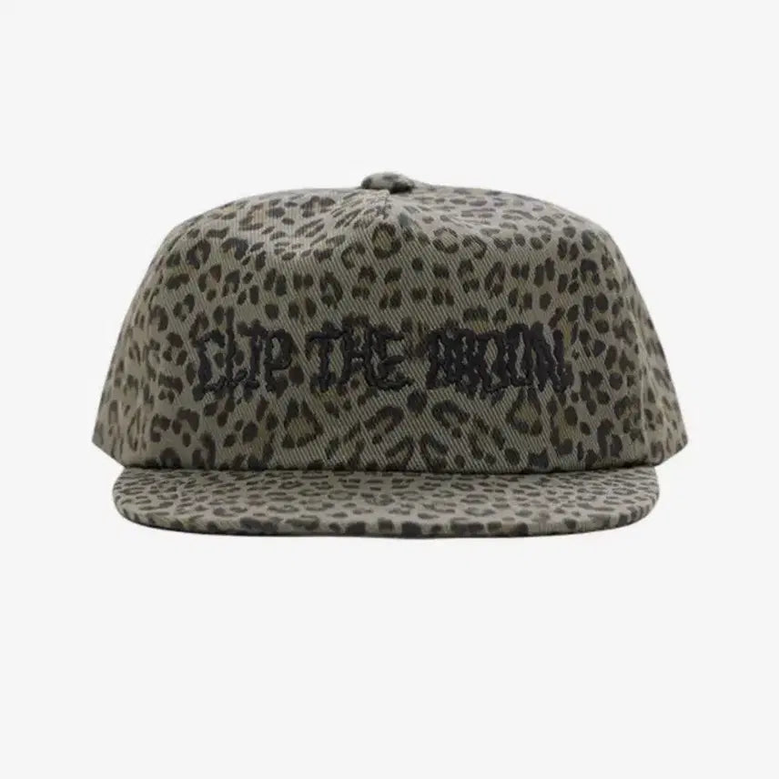 [BUNJANG] Clip the Moon Wild Shadow Leopard Muted Ball Cap / 클립더문 와일드 쉐도우 레오파드 뮤티드 볼캡 카키