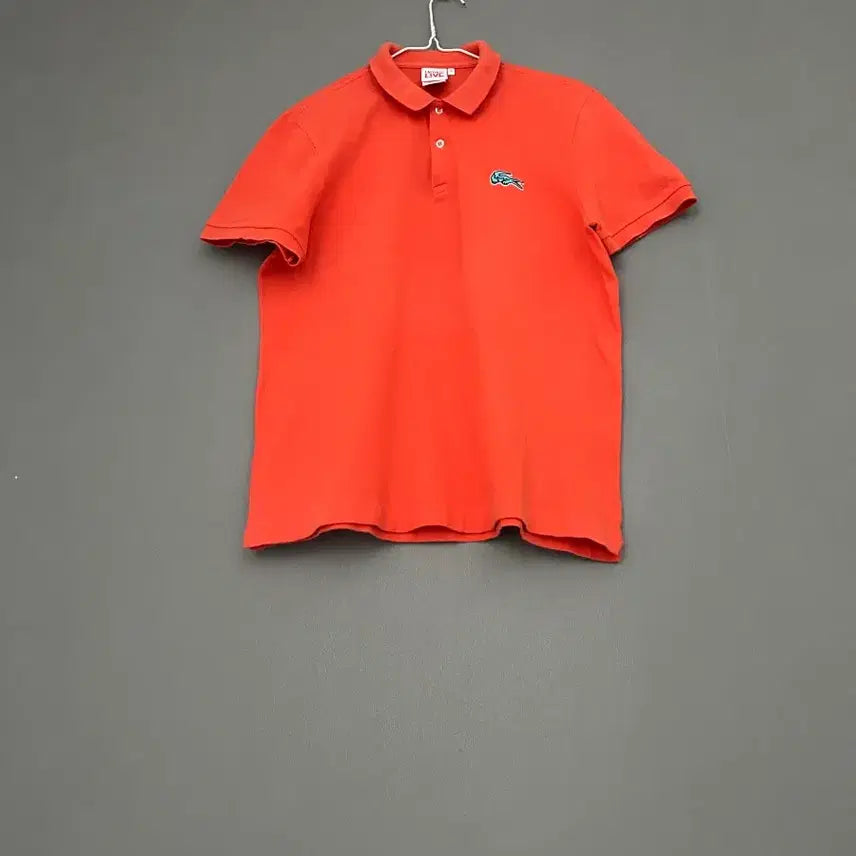 [BUNJANG] Lacoste Orange Short Sleeve Polo Shirt L / 라코스테 오렌지색 반팔 폴로티  L