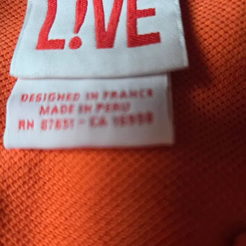 [BUNJANG] Lacoste Orange Short Sleeve Polo Shirt L / 라코스테 오렌지색 반팔 폴로티  L