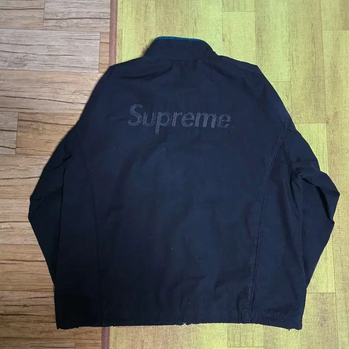 [SOLD OUT] 슈프림 x 엄브로 코튼 립스탑 트랙 자켓 블랙 - 23FW