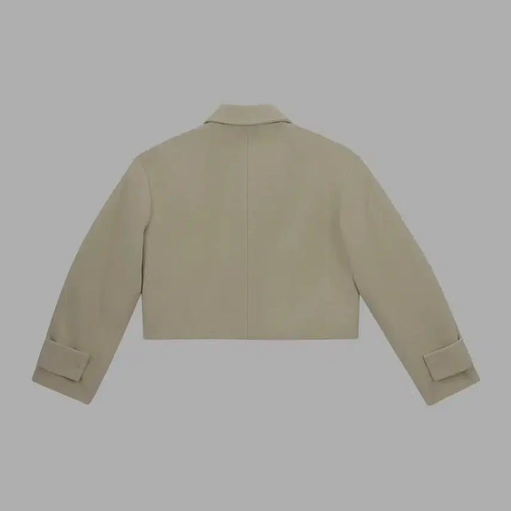 [BUNJANG] Citybreeze Volume Sleeve Wool Coat - Light Beige / 시티브리즈 볼륨 소매 울 코트 새상품