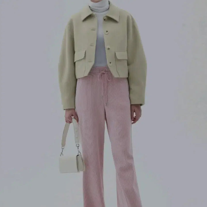 [BUNJANG] Citybreeze Volume Sleeve Wool Coat - Light Beige / 시티브리즈 볼륨 소매 울 코트 새상품