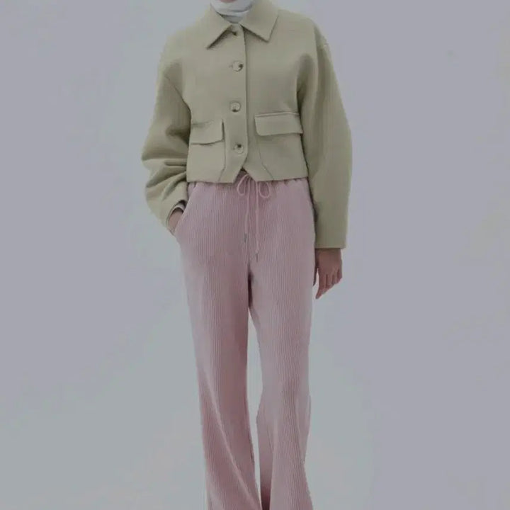 [BUNJANG] Citybreeze Volume Sleeve Wool Coat - Light Beige / 시티브리즈 볼륨 소매 울 코트 새상품