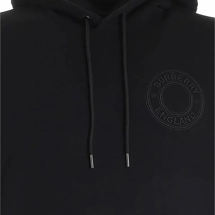 [BUNJANG] Burberry Embossed Logo Black Hoodie / (L) 버버리 엠보 로고 블랙 후드티