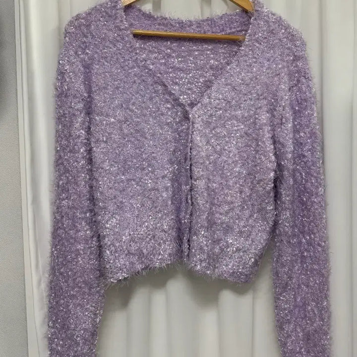 [BUNJANG] Solip Sa Purple Cardigan / [새상품] 솔잎사 퍼플 가디건