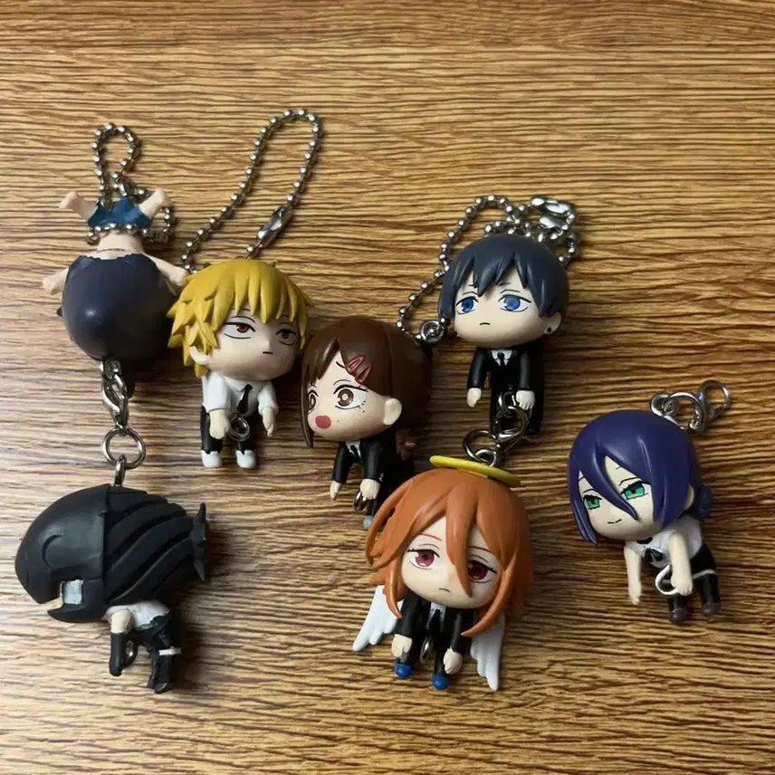 [BUNJANG] Chainsaw Man Dangly Gacha Keyring 7-Piece Set / 체인소맨 대롱 가챠 키링 레제포함 7종