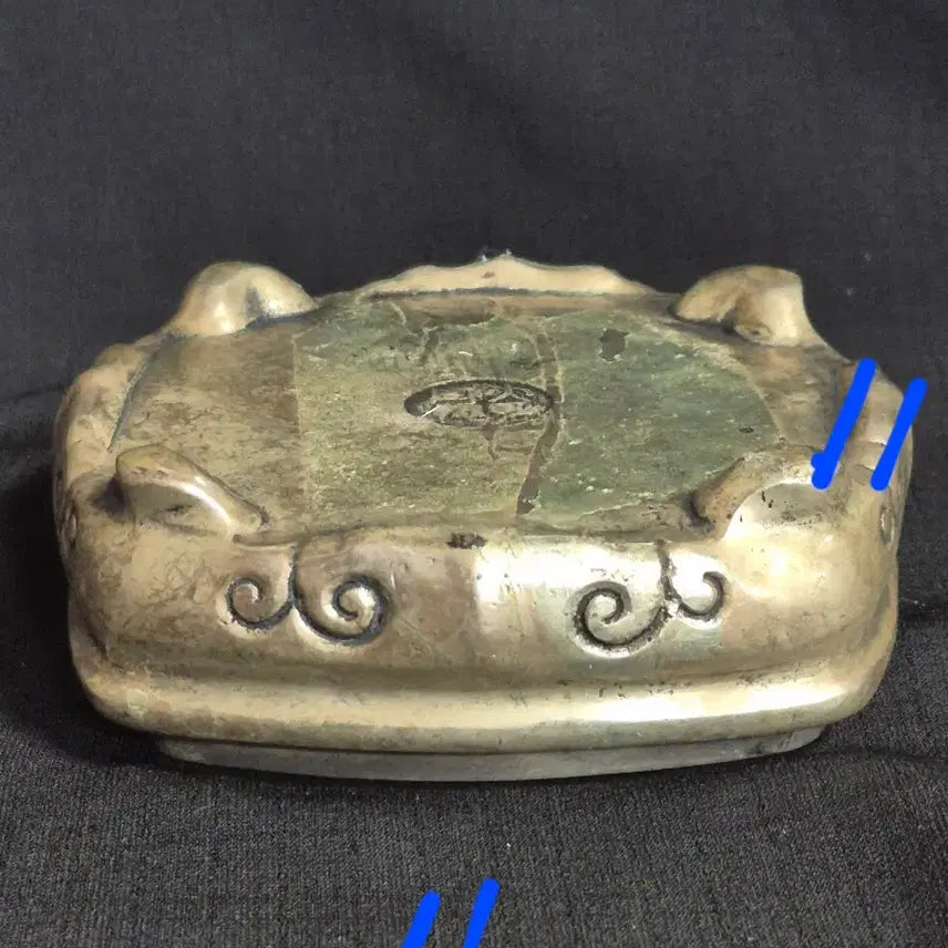 [BUNJANG] Bronze Incense Burner with Inscription / 복 문자 백동 향로 동 브론즈 필세