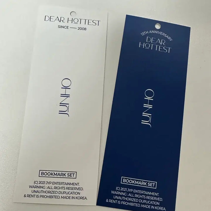 [BUNJANG] 2PM Lee Junho Dear Heartist Bookmark Set / 디어하티스트 준호 북마크 세트 양도합니다